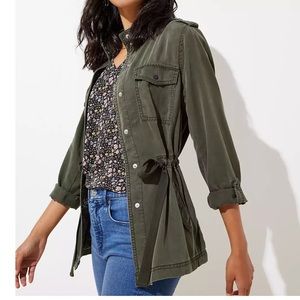 LOFT Drawstring Utility Jacket